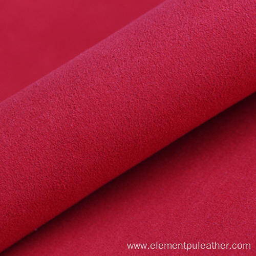 0.6mm Nonwoven synthetic microfiber suede PU leather